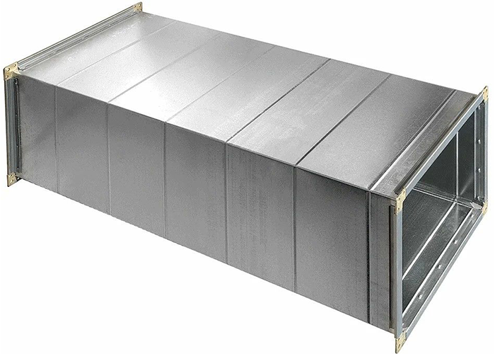Прямоугольный воздуховод 100×100 мм, длиной 1250 мм